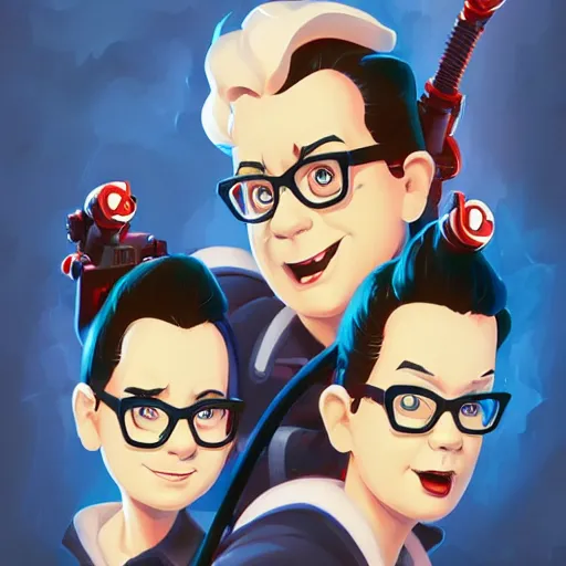Image similar to face icon stylized minimalist ghostbusters, loftis, cory behance hd by jesper ejsing, by rhads, makoto shinkai and lois van baarle, ilya kuvshinov, rossdraws global illumination