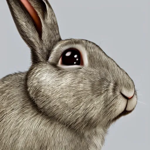 Image similar to rabbit person hybrid