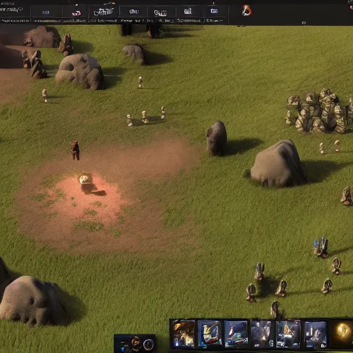 Image similar to rimworld, cinematic, hyperreal, exciting, god rays