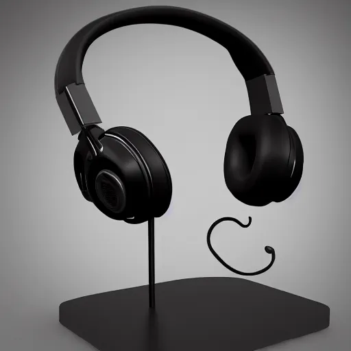 Image similar to black wood headphones, photorealism, Unreal Engine, artstation with dark leafs around