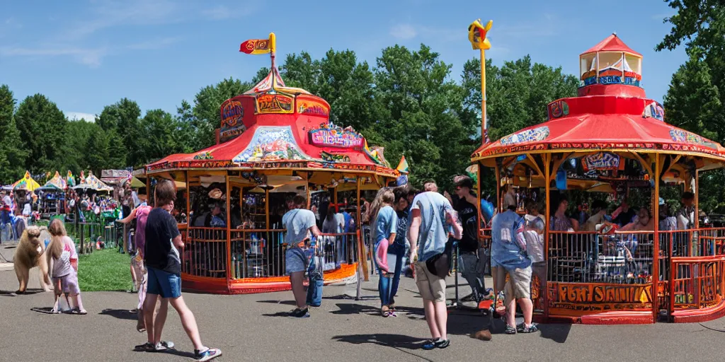 Image similar to fair rides petting zoo grizzly focus photography