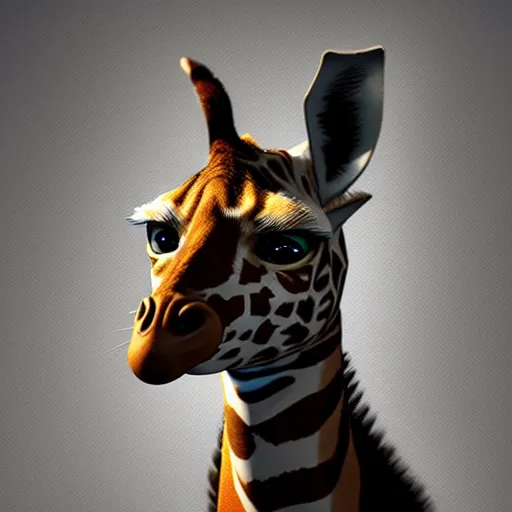 Prompt: A hyper real comic book style portait painting of a hybrid of a cat and an giraffe, unreal 5, hyperrealistic, octane render, cosplay, RPG portrait, dynamic lighting