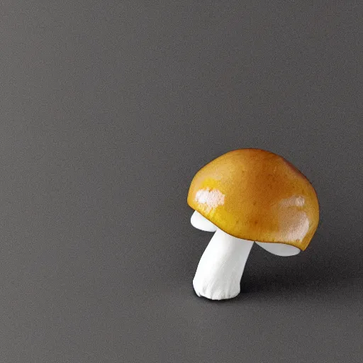 Image similar to one mushroom cap, bottom view, no stipe, black background, hyper realistic, 8k, epic composition