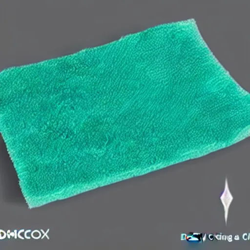 Image similar to demonic microfibre cloth with energy flowing from it. concept art. cleaning utensil.