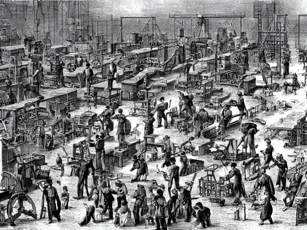 Image similar to industrial revolution people