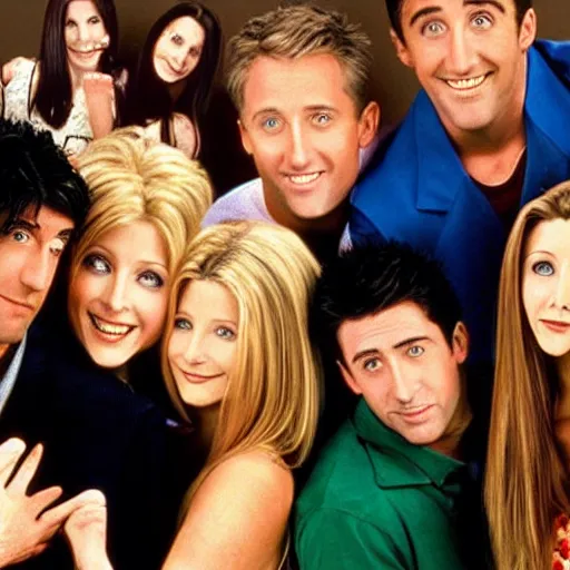 Image similar to the cast of friends 1 9 9 4, publicity photo