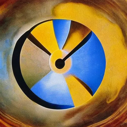 Prompt: planets in a pan looking like a clock by salvador dali