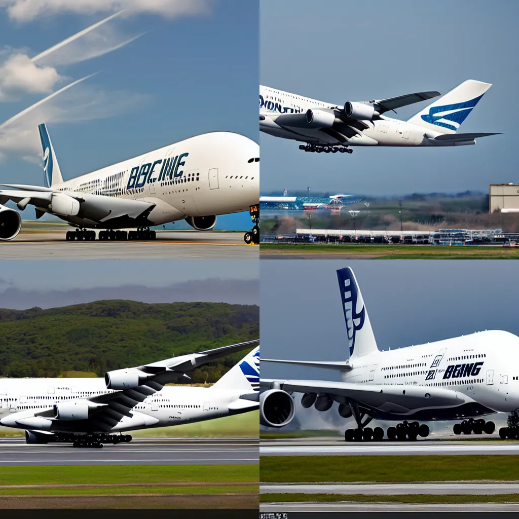 Prompt: Boeing a380