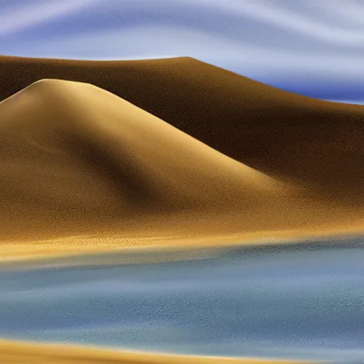 Prompt: sand hills hokianga mitimiti digital art