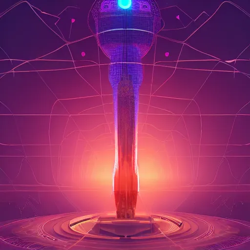 Image similar to artificial intelligence bestowing enlightenment upon mankind in the style of beeple, biopunk, futuristic, 8 k resolution, trending on artstation, cg society, award winning
