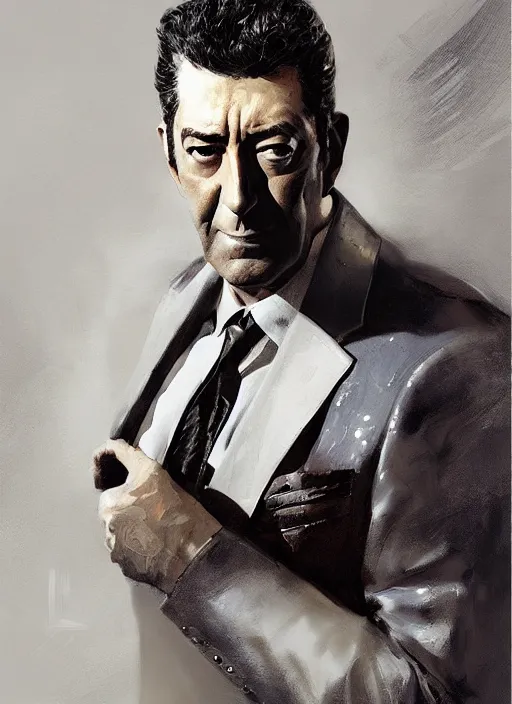 Prompt: Portrait Dean Martin, marvel comics, dark, intricate, highly detailed, smooth, artstation, digital illustration by Ruan Jia and Mandy Jurgens and Artgerm and Wayne Barlowe and Greg Rutkowski and Frank Frazetta