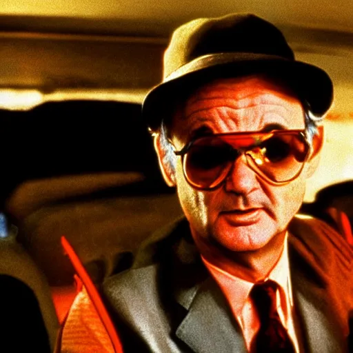 Image similar to bill murray in fear and loathing