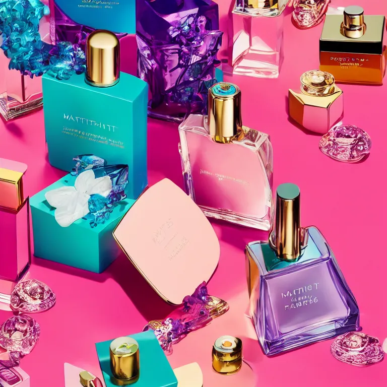 Prompt: portrait fragrance packshot by martin parr, highly detailed, saturated colors, fashion