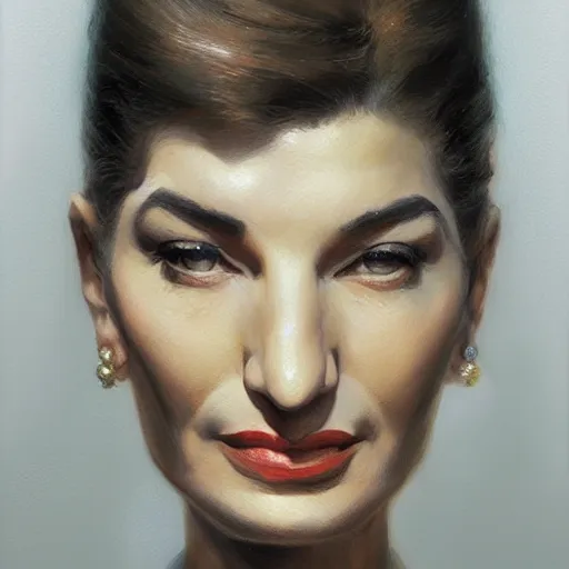 Prompt: Maria Callas, closeup character portrait art by Donato Giancola, Craig Mullins, digital art, trending on artstation