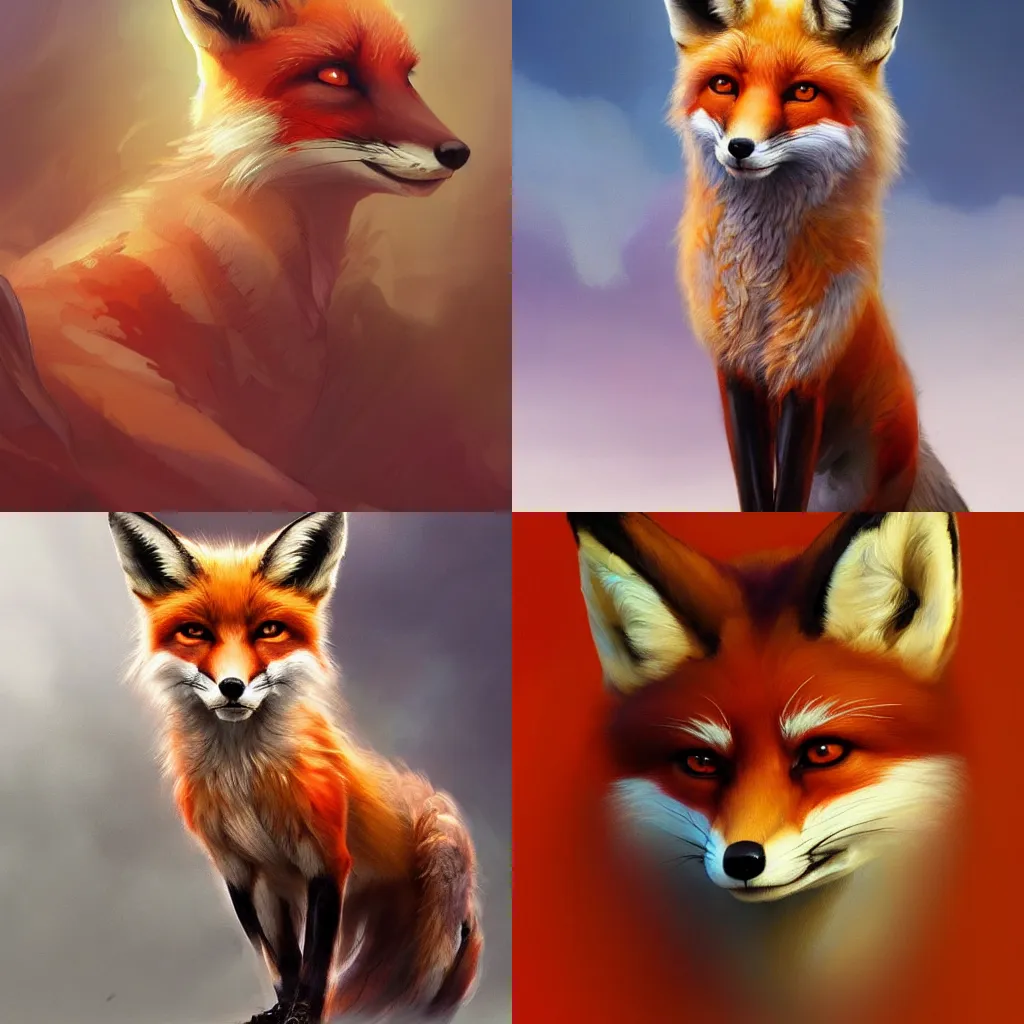 Prompt: A beautiful digital painting of a Fox, by Stanley Artgerm Lau, frank frazetta, Rossdraws, James Jean, gerald brom, Andrei Riabovitchev, Marc Simonetti, and Sakimichan, trending on artstation, SFW version