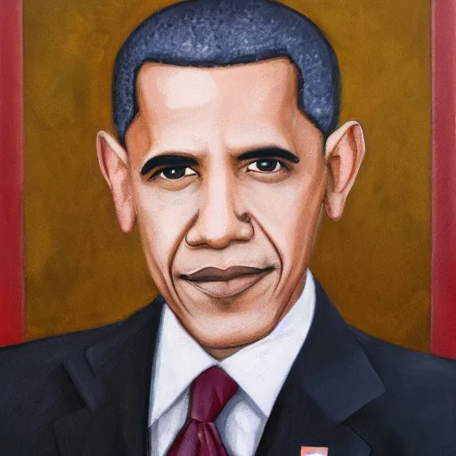 Image similar to portrait of a white obama