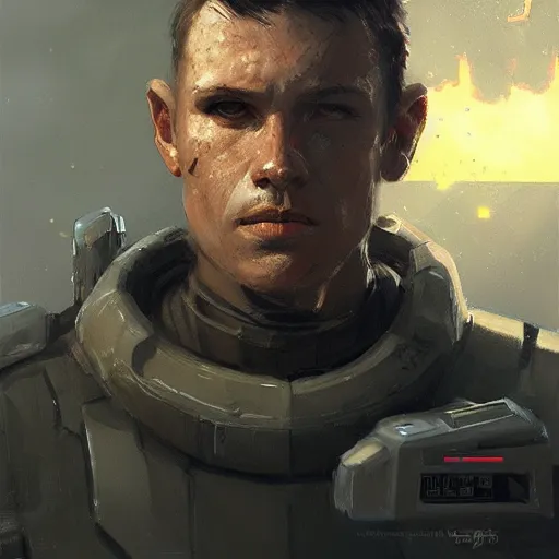 Image similar to scifi art by greg rutkowski, a soldier wearing the tactical gear of the corellian confederation, evil energy, star wars expanded universe, highly detailed portrait, digital painting, artstation, concept art, smooth, sharp foccus ilustration, artstation hq