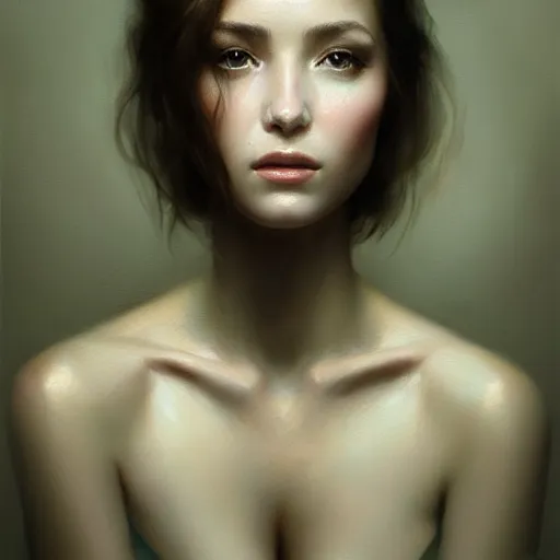 Prompt: half body portrait of tiffany, hyperrealism, beauty, intricate detail, photo by greg rutkowski, elegance, soft lighting, sharp focus