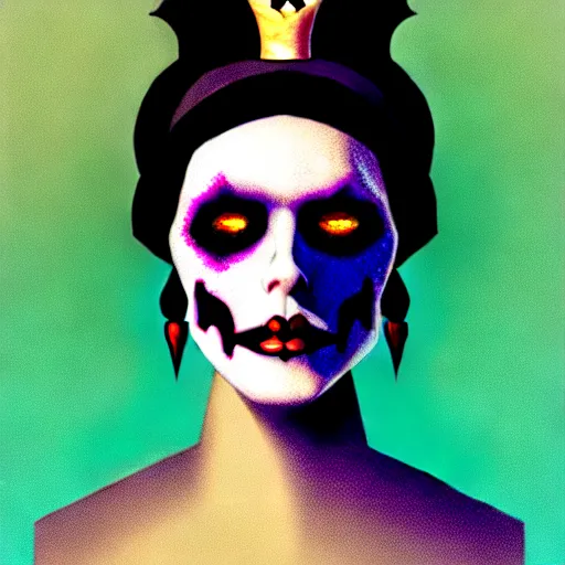 Image similar to queen of the dead by Maarten Verhoeven from artstation