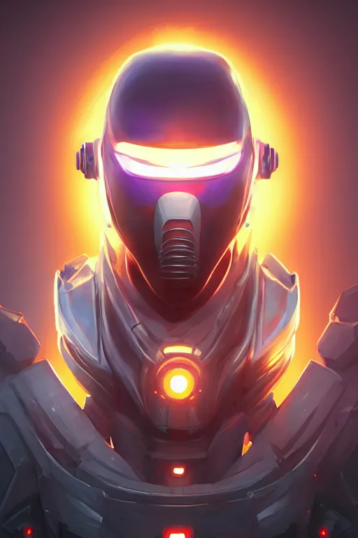 Image similar to epic mask helmet robot ninja portrait stylized as fornite style game design fanart by concept artist gervasio canda, behance hd by jesper ejsing, by rhads, makoto shinkai and lois van baarle, ilya kuvshinov, rossdraws global illumination radiating a glowing aura global illumination ray tracing hdr render in unreal engine 5