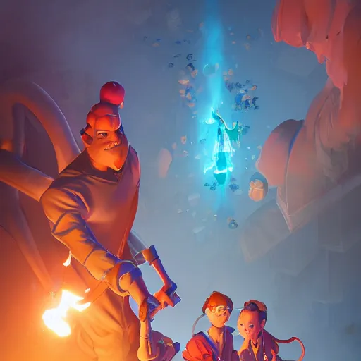 Image similar to hero world ghostbusters, behance hd by jesper ejsing, by rhads, makoto shinkai and lois van baarle, ilya kuvshinov, rossdraws global illumination