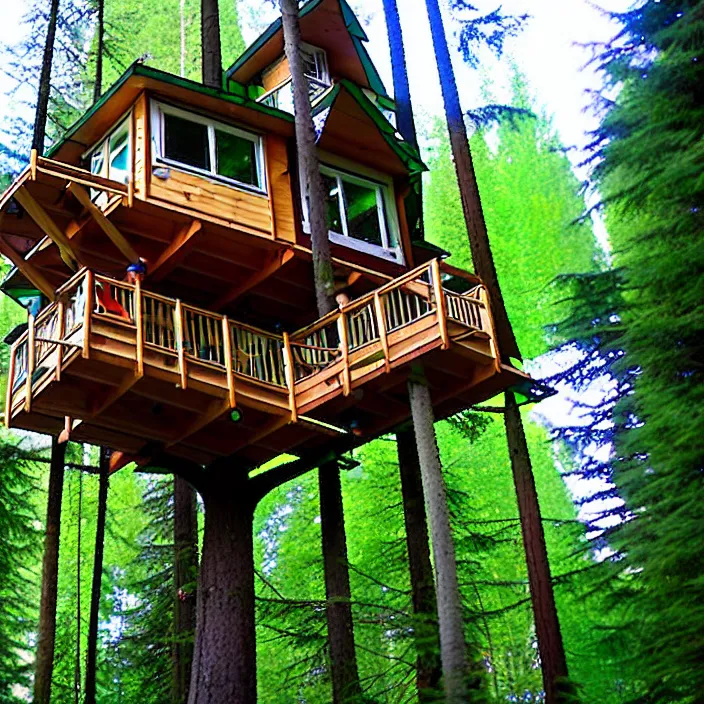 Image similar to mobile home tree house at vanvcouver,british columbia,canada