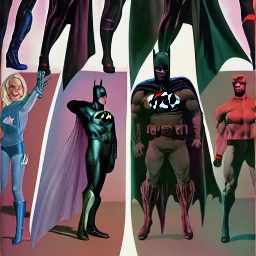 Image similar to batman full body character design by Alex ross