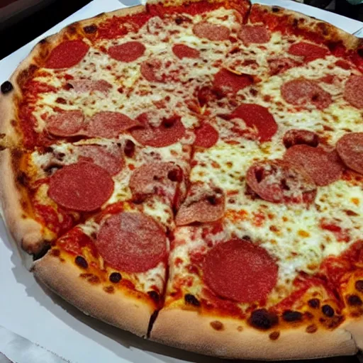 Image similar to “ a pizza the size of new york city ”