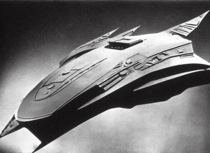 Prompt: spaceship from the 1909 science fiction film Star Trek: The Motion Picture