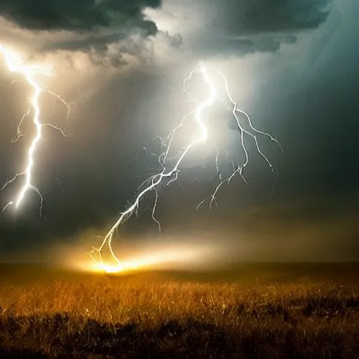 Image similar to Stunning photo of a lightning breathing dragon, cinematic