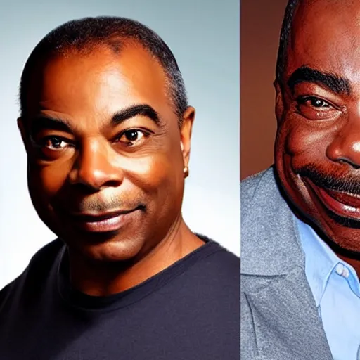 Image similar to photo of a person who looks like a mixture between michael dorn and levar burton