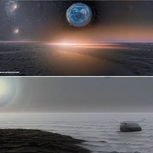 Image similar to hyperrealistic dslr film still of scene from interstellar, inspired by gary larson, stunning 8 k octane comprehensive 2 d render perfect symmetry, dim volumetric cinematic lighting, extremely hyper - detailed, extremely lifelike attributes & lifelike texture, intricate, masterpiece, artstation, stunning