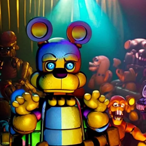 freddy fazbear from fnaf in tokyo ghoul anime, 4 k,, Stable Diffusion