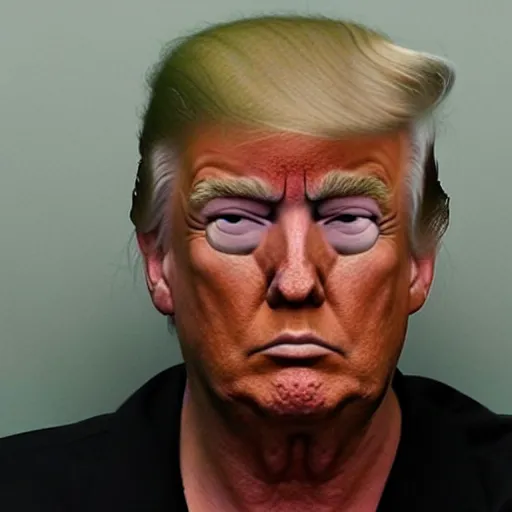 Prompt: mugshot photo of Donald Trump, realistic