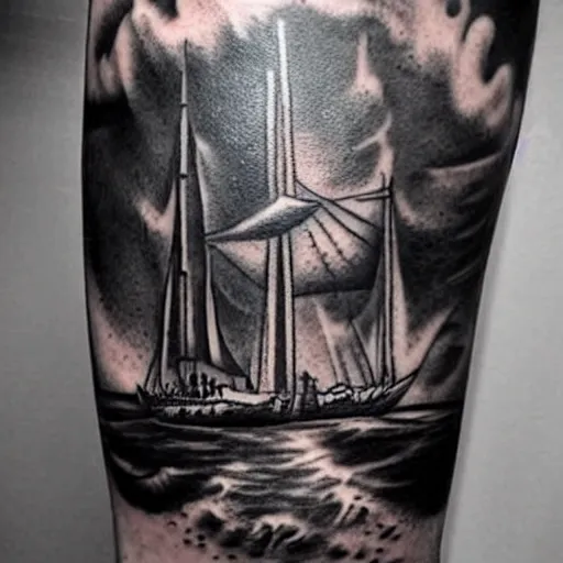 Illustrated Gentleman — Walk in Saturday #ship #traditional #tattoo