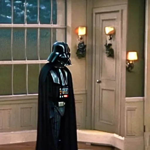 Prompt: Darth Vader cameo in Friends