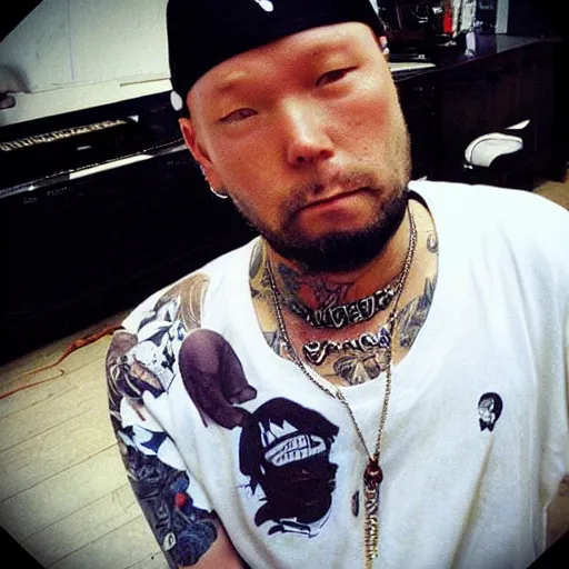 Image similar to “limp bizkit Fred durst but asian”