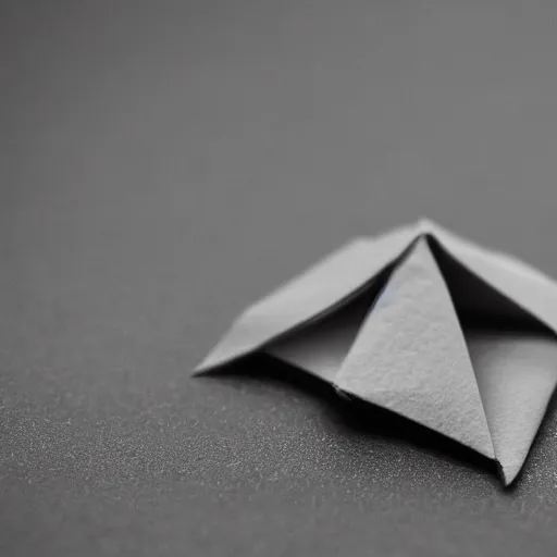 Image similar to close up photo of a small origami emma watson, cinematic, shallow dof, 3 5 mm, 4 k, macro