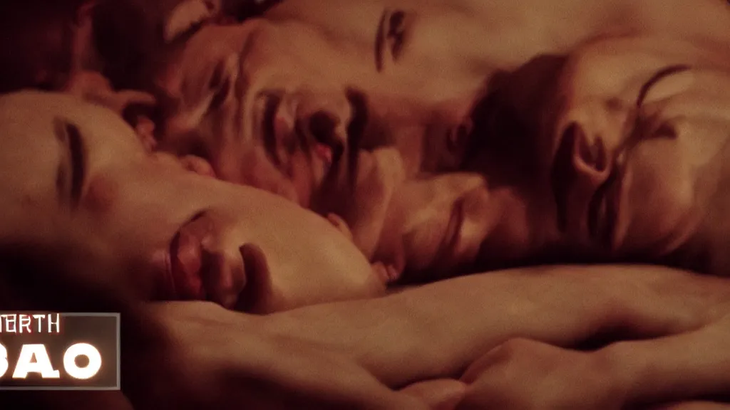 Image similar to movie still of having sleep paralysis, cinematic composition, cinematic light, criterion collection, by gaspar noe