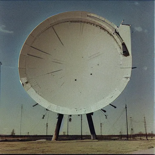 Prompt: abandoned cold war radar installation, autochrome!!!!!!!!