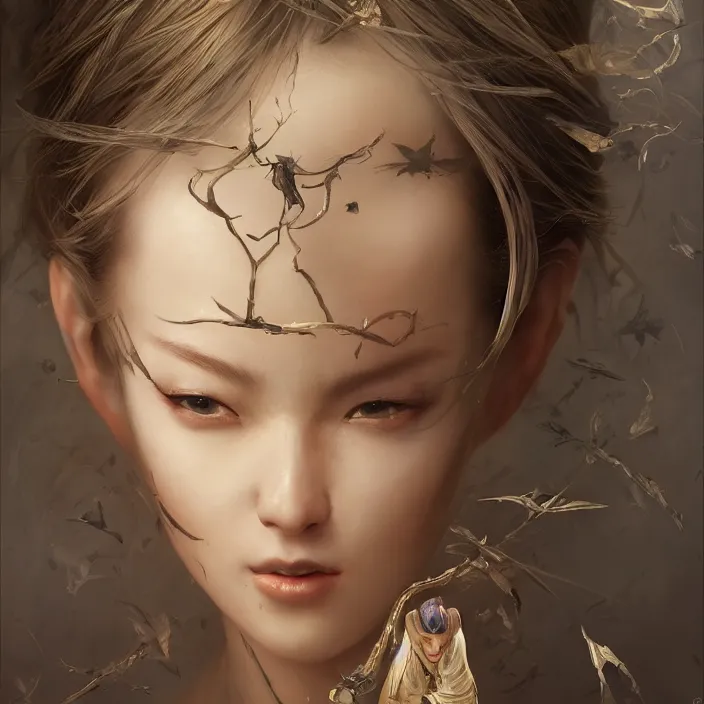 Image similar to a masterpiece ultrarealistic ultradetailed portrait of a very beautiful ninja girl, baroque renaissance. medium shot, intricate, elegant, by stanley artgerm lau, wlop, rossdraws, james jean, andrei riabovitchev, marc simonetti, light by julie bell, ismail inceoglu, porcelain skin. global illumination. vfx