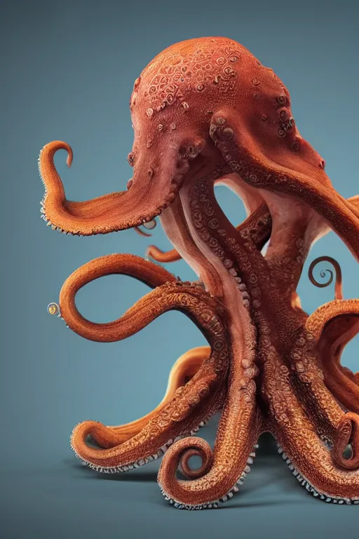 Image similar to cute octopus, ultra realistic, concept art, intricate details, highly detailed, photorealistic, octane render, 8 k