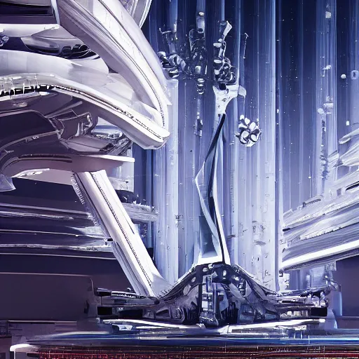 Image similar to sci-fi motherboard structure on the coronation of napoleon painting and digital billboard in the middle, unreal engine 5, keyshot, octane, artstation trending, ultra high detail, ultra realistic, cinematic, 8k, 16k, in style of zaha hadid, in style of nanospace Michael Menzelincev, in style of Lee SOUDER, colors in style of the Blade Runner 2049, in plastic, dark, tilt shift,