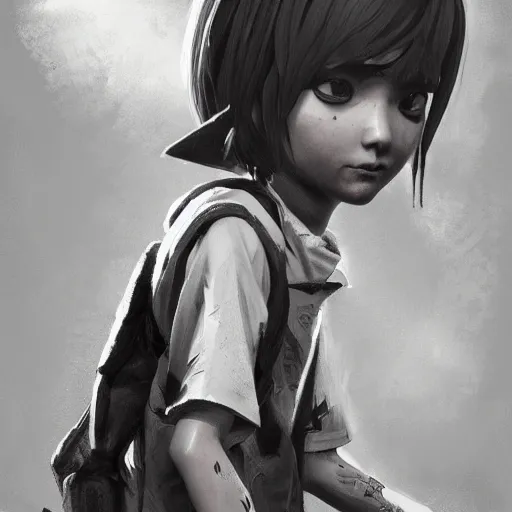 Image similar to el chapulin colorado life is strange true colors game square enix, gigachad black and white trending on artstation, painted by greg rutkowski