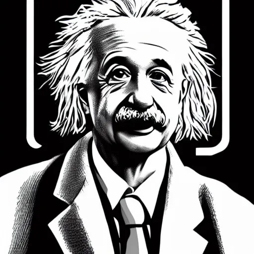 Image similar to portrait of albert einstein by laurie greasley, cg society