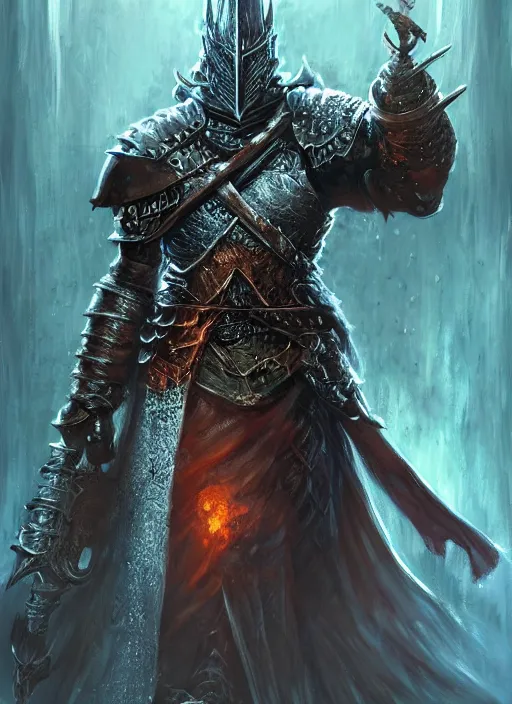 Image similar to dark souls god, ultra detailed fantasy, dndbeyond, bright, colourful, realistic, dnd character portrait, full body, pathfinder, pinterest, art by ralph horsley, dnd, rpg, lotr game design fanart by concept art, behance hd, artstation, deviantart, hdr render in unreal engine 5