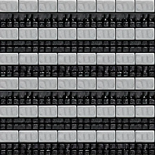 Image similar to 4 k large tiled retrofuturism brutalist floor white black seamless texture, material, flat, pbr, hi - res