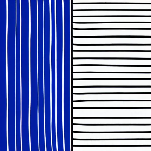 Prompt: horizontal lines drawn using a thick blue magic marker, magic marker has a wide tip, drawn on bright white bond paper, wide spacing between lines