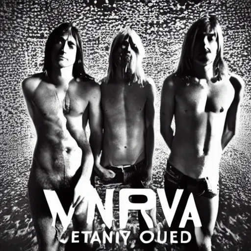 Prompt: nirvana album cover