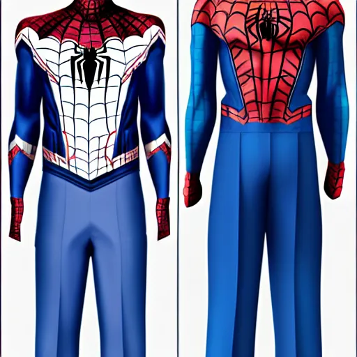 Image similar to spiderman homecoming suit blueprints!!